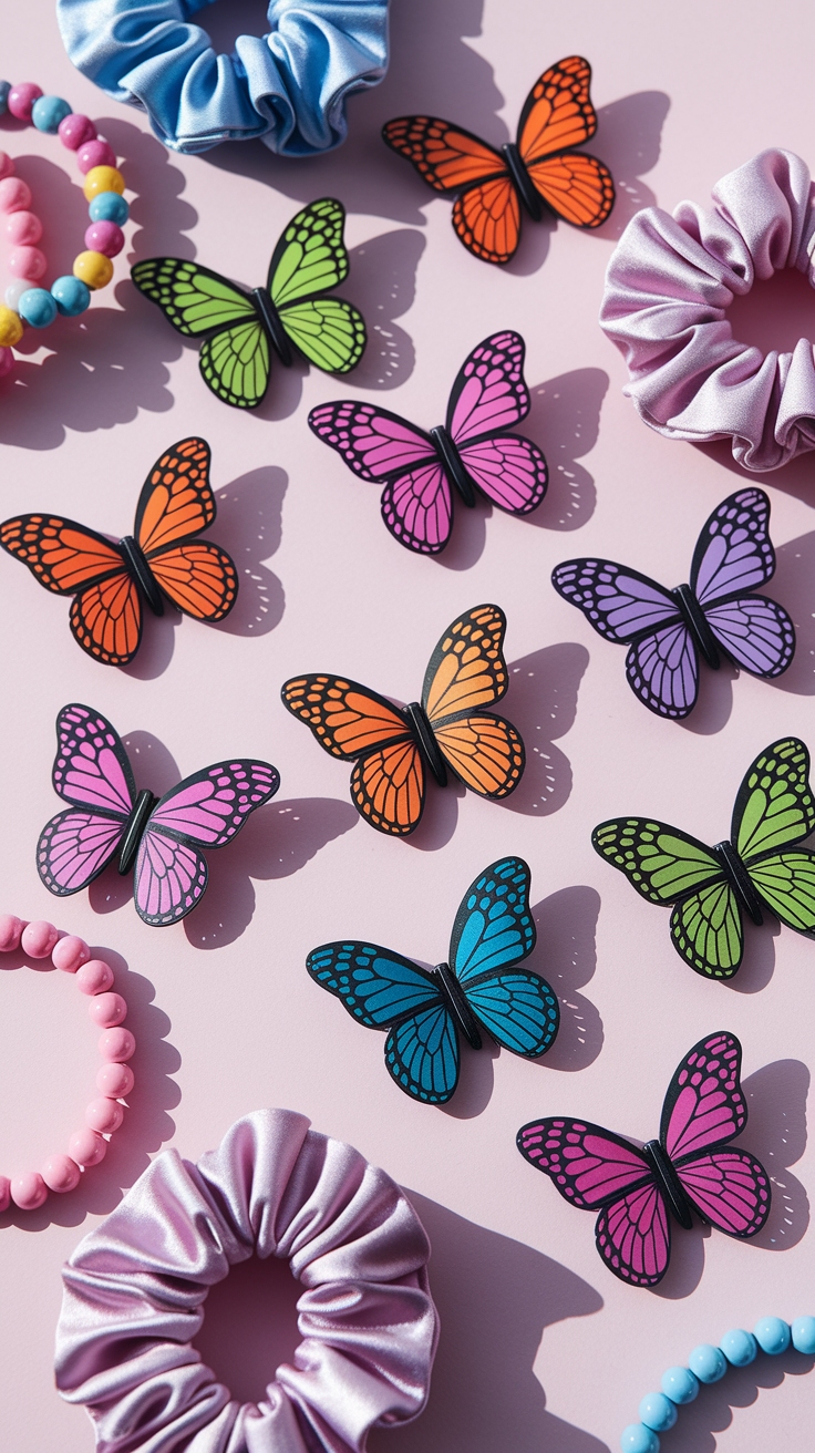90s Butterfly Hair Clips: A Blast from the Past outfit idea