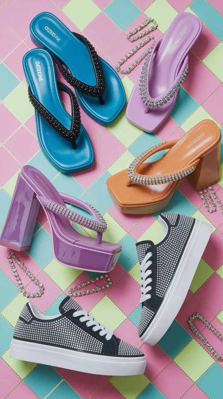 Aesthetic Shoes Y2K: Stylish Footwear from the Past outfit idea