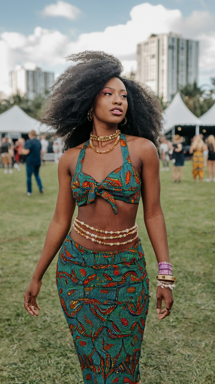 Afro Nation Festival Outfits: Bold and Vibrant Styles outfit idea