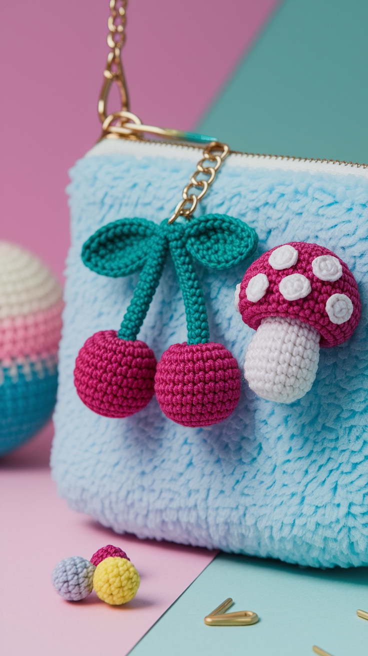 Elevate Your Look with Bag Charms Crochet Designs outfit idea