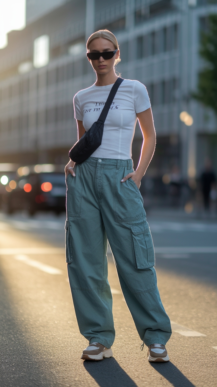 Elevate Your Look with Baggy Cargo Pants outfit idea