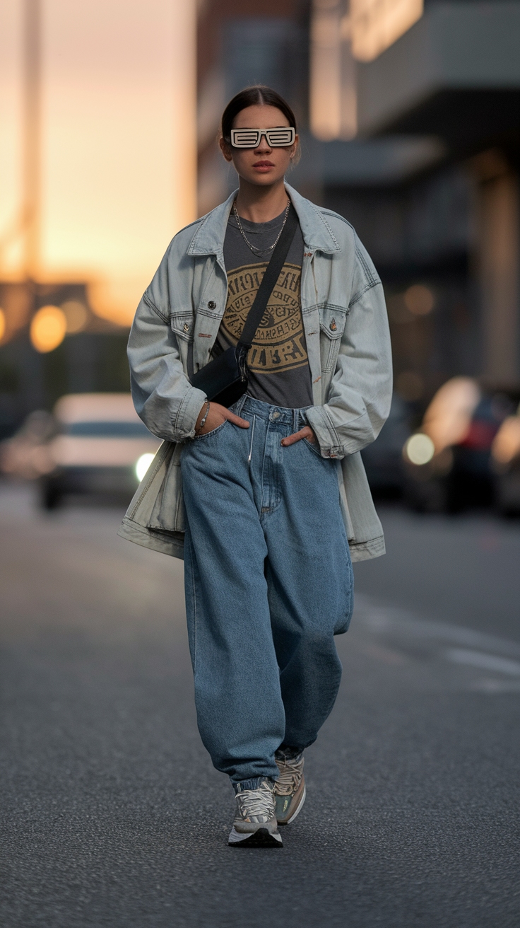 Baggy Jeans Outfit Inspo Aesthetic: Casual and Comfortable outfit idea