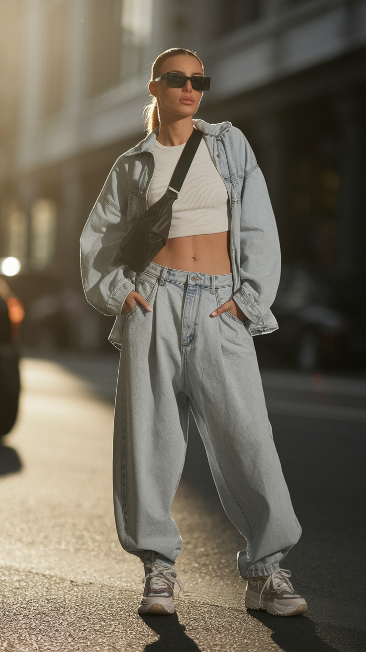 Baggy Pants: Versatile and Chic Options outfit idea