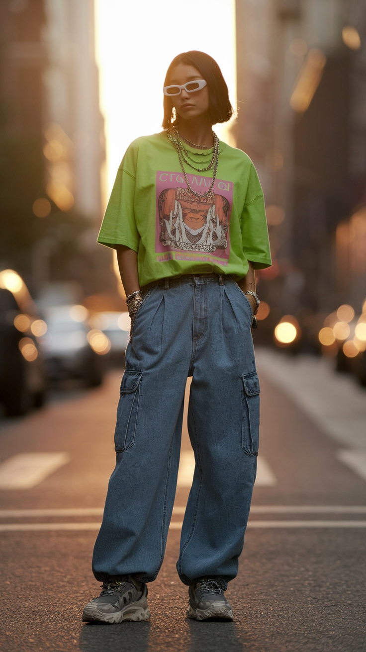 Trendy Baggy Y2K Outfits You'll Love outfit idea