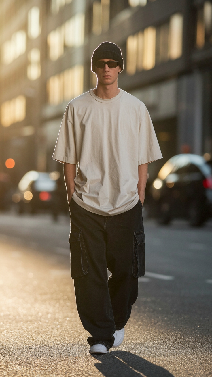 Black Baggy Cargo Pants: Versatile Fashion Staples outfit idea