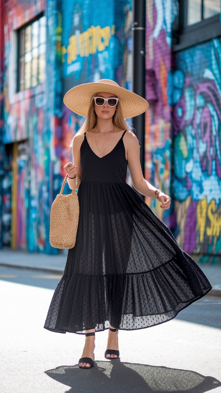Black Maxi Dress Outfit Ideas for Every Occasion outfit idea