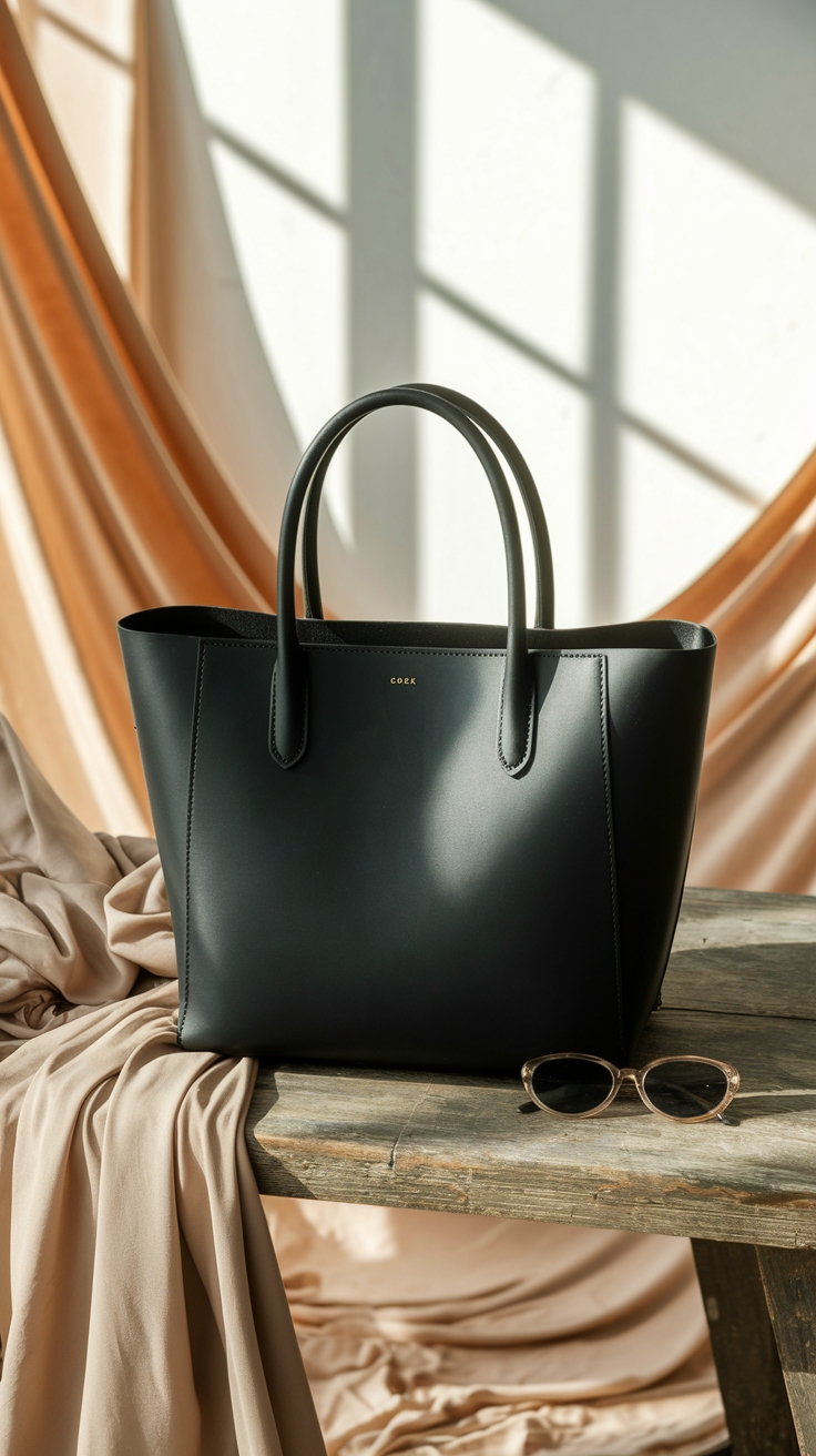 Black Tote Bag Design: Timeless Versatility for All Occasions outfit idea