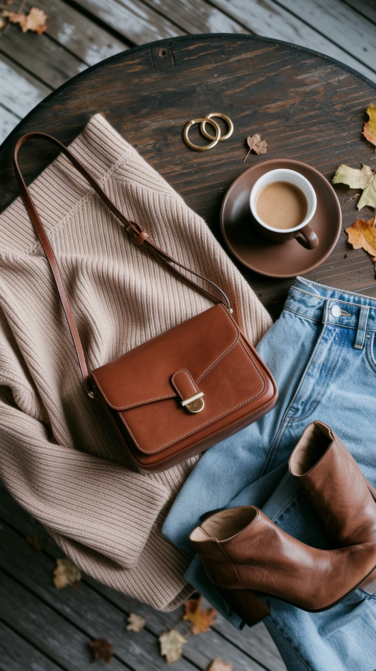 Creative Brown Bag Outfit Ideas for Every Season outfit idea