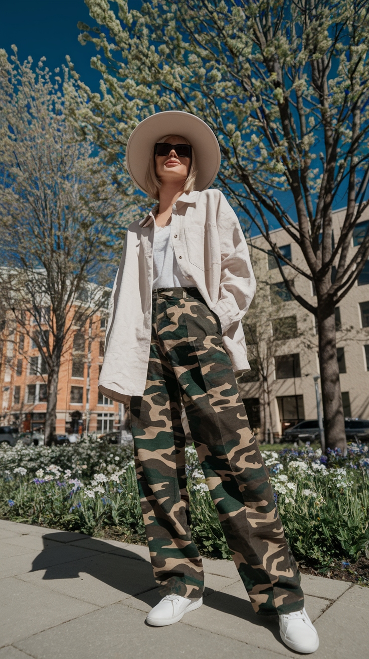 Camo Pants Outfit Spring: Fresh Looks for Warmer Days outfit idea