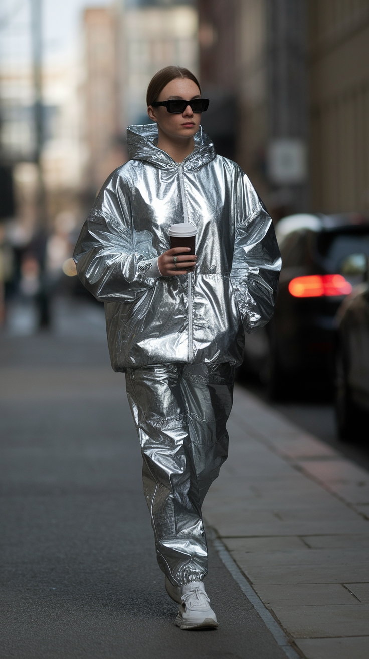 Styling Casual Metallic Outfit for a Chic Look outfit idea
