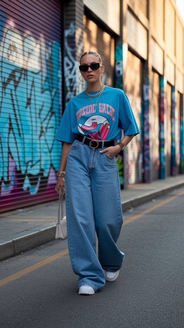 Chunky Belt Outfits Y2K: Embrace the Nostalgic Vibe outfit idea