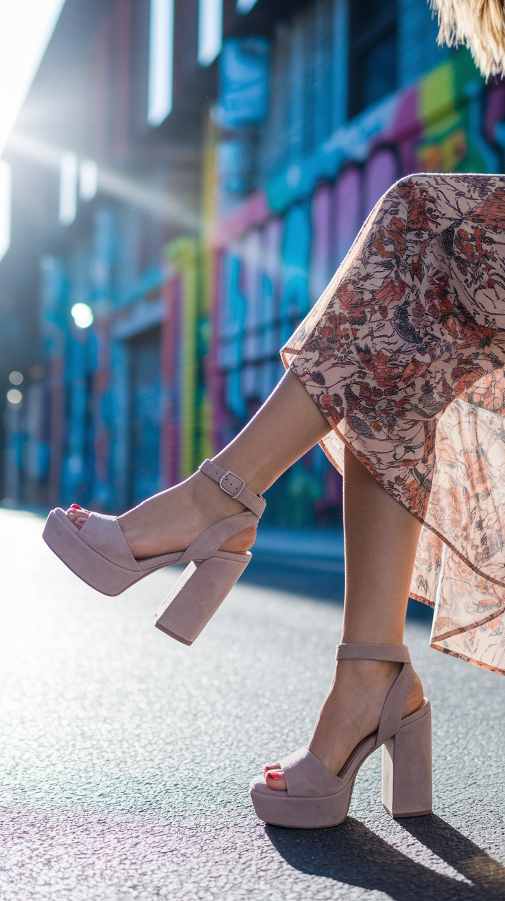 Trendy Looks with Chunky Heel Sandals for Every Occasion outfit idea