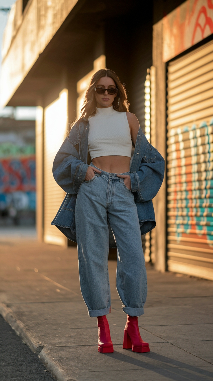 Stylish Chunky Heels Outfit Ideas for Fashion Lovers outfit idea