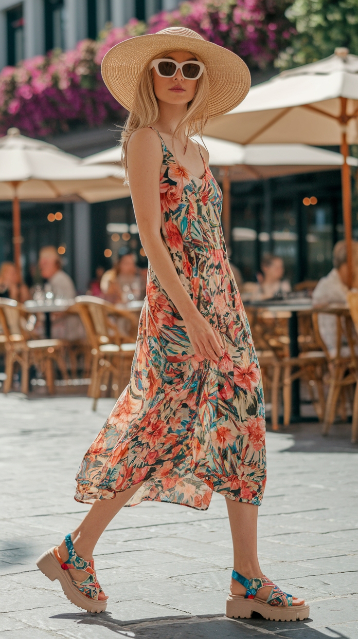 Effortless Chunky Sandals Outfit Summer Trends outfit idea