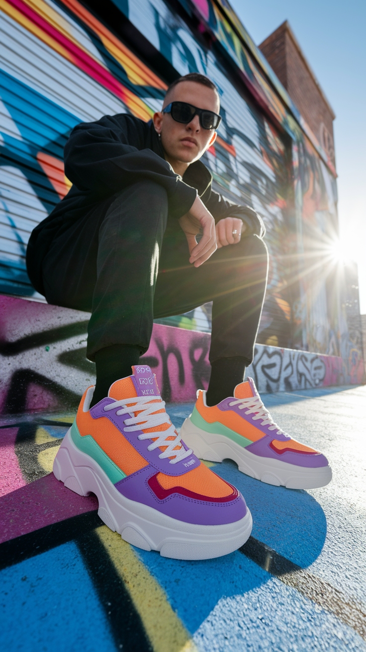 The Rise of Chunky Skate Shoes in Streetwear Fashion outfit idea