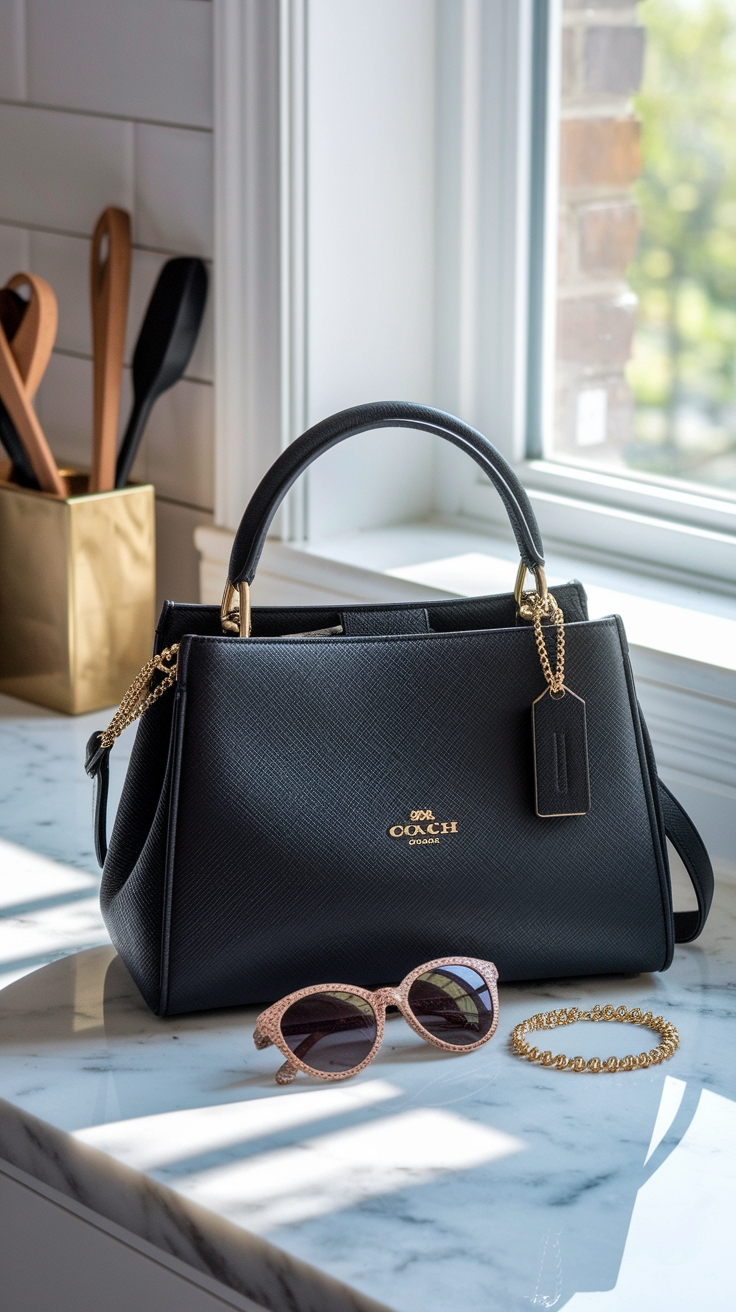 Elevate Your Look with the Coach Teri Shoulder Bag Black outfit idea