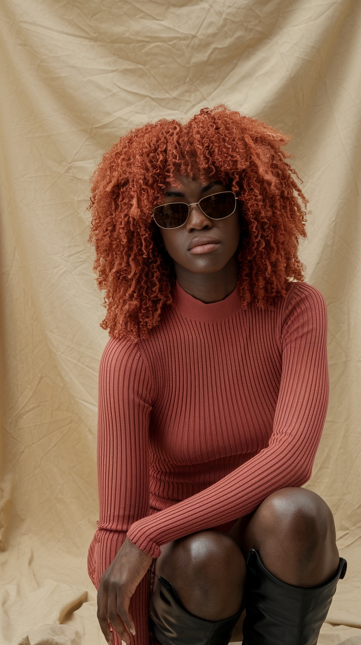 Copper Red Black Women: Bold Colors for Stunning Looks outfit idea