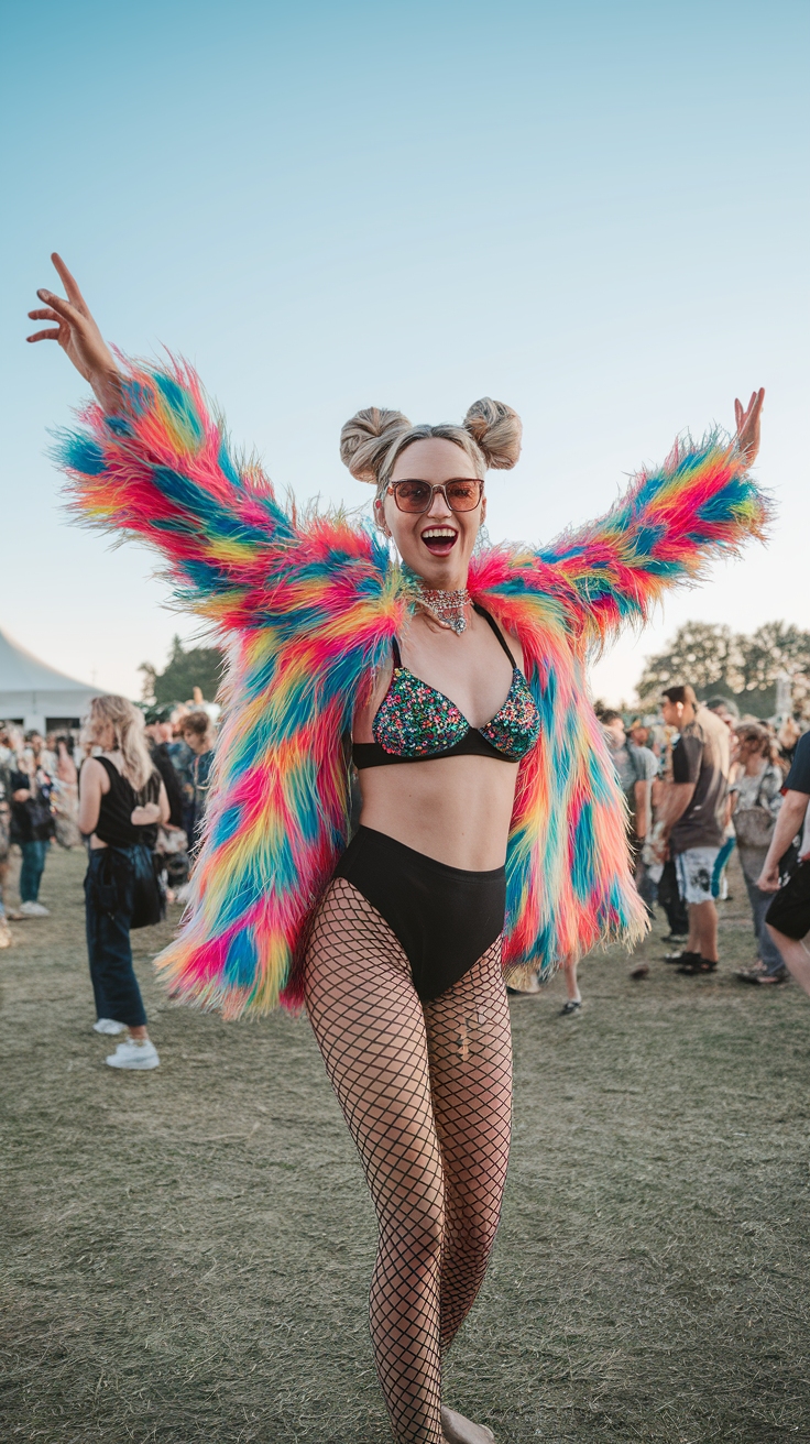 Bold and Crazy Festival Outfits to Stand Out outfit idea