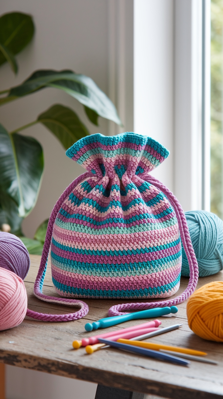 DIY Crochet Bag Charm Pouch for a Personal Touch outfit idea