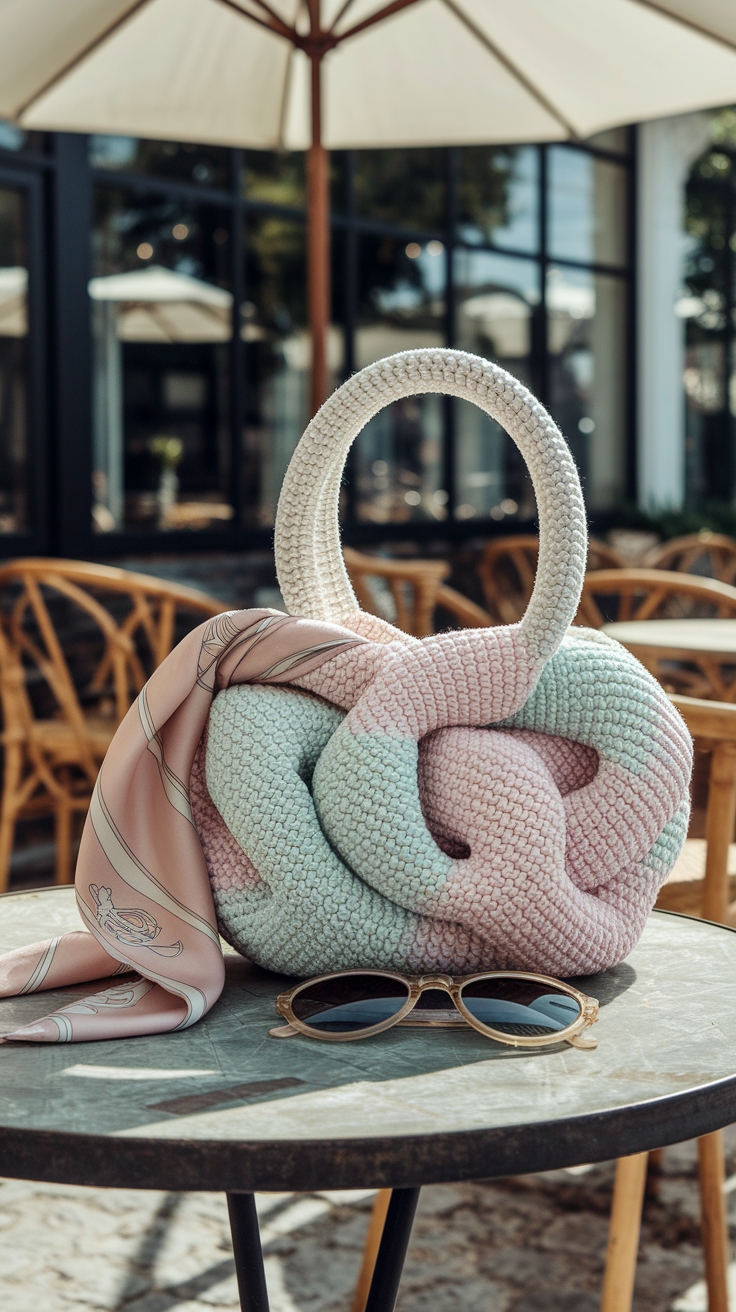 Crochet Japanese Knot Bag: A Stylish Accessory outfit idea