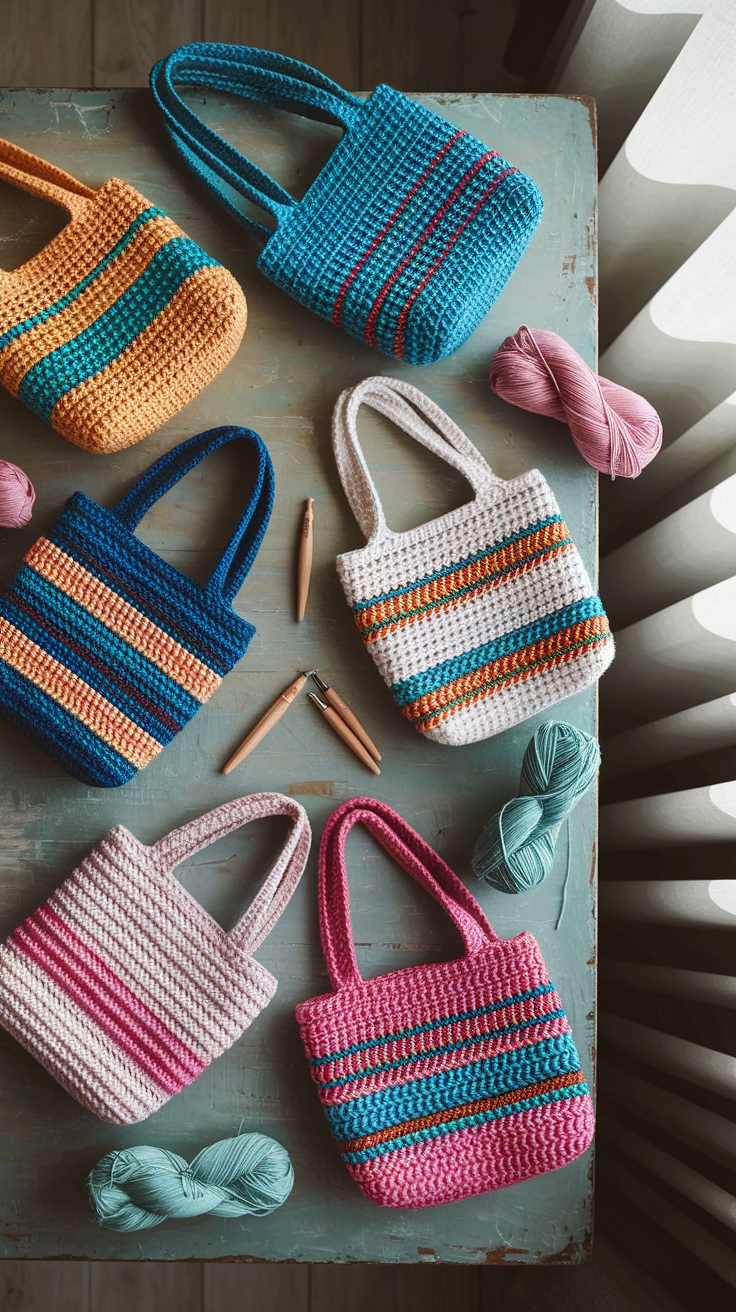 Easy Crochet Shoulder Bags Pattern for Beginners outfit idea