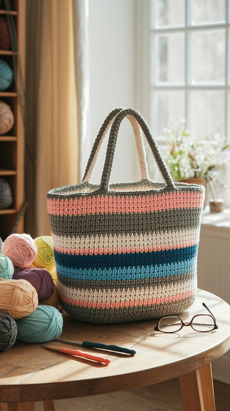 Crochet Tote Bag Tutorials: Learn to Create Beautiful Bags outfit idea