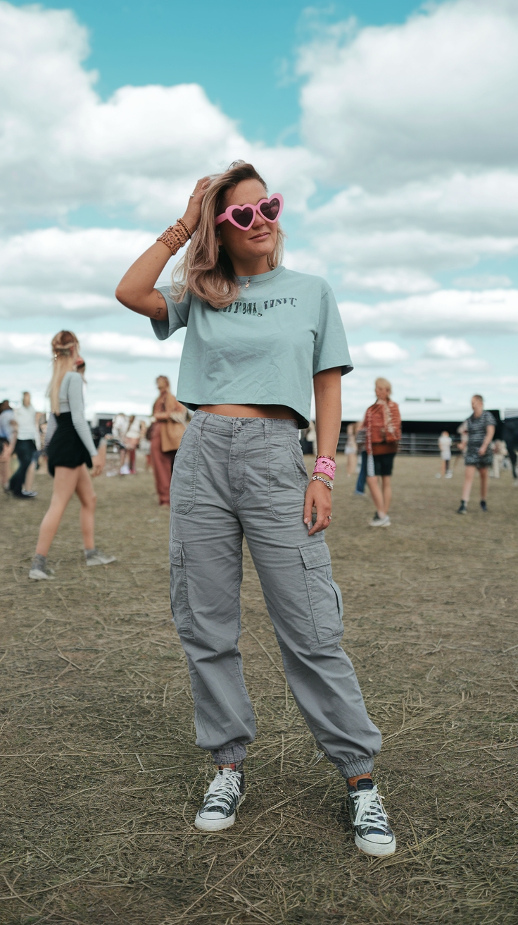 Casual Cute Festival Outfits to Rock This Summer outfit idea