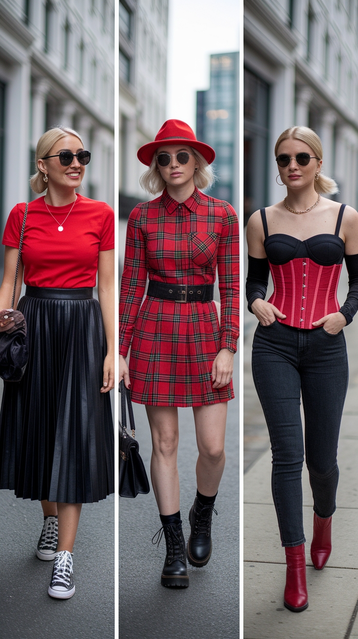 Cute Red and Black Outfits: Playful Pairings to Explore outfit idea