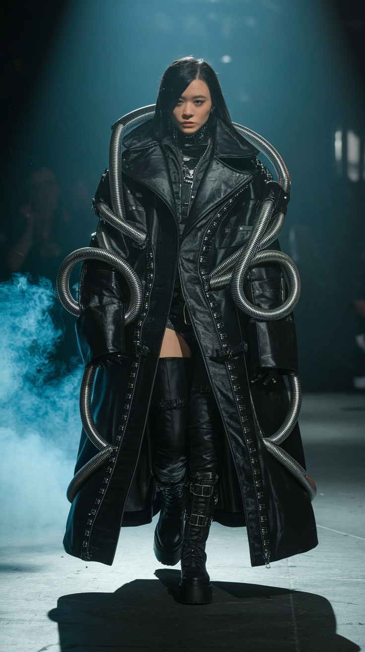 Dark Futuristic Fashion: Edgy and Intriguing outfit idea