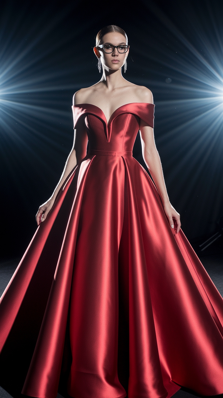 Elegant Red Dress Glamour for Special Events outfit idea