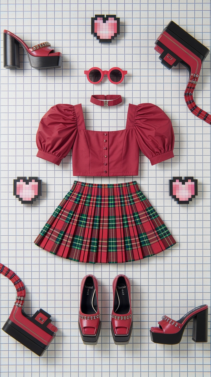 Everskies Red Outfit for a Bold Statement outfit idea