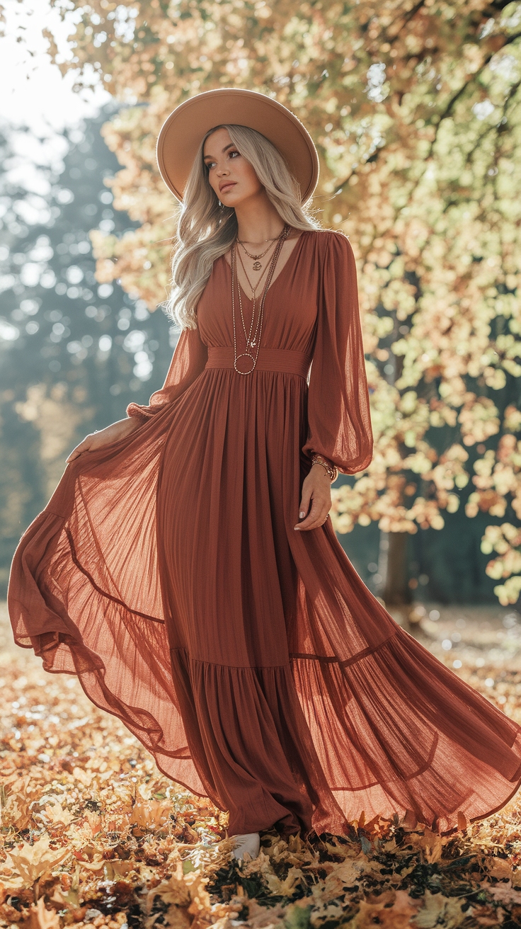 Must-Have Fall Maxi Dresses for Your Wardrobe outfit idea