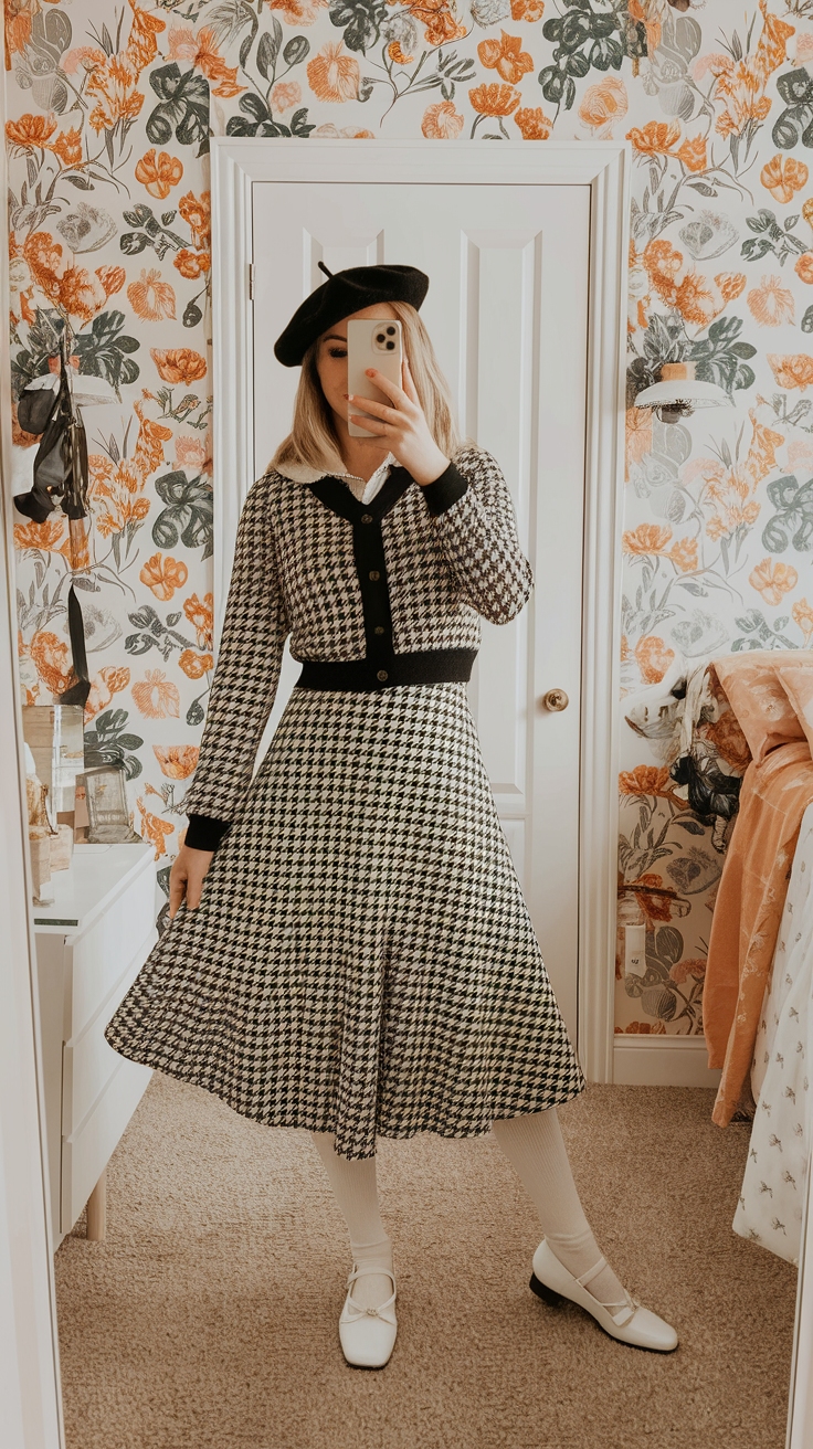 Female Retro Outfit: Celebrating Feminine Vintage Vibes outfit idea
