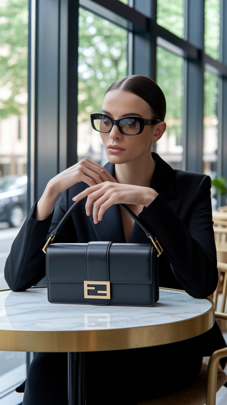 The Allure of the Fendi Baguette Bag Black outfit idea