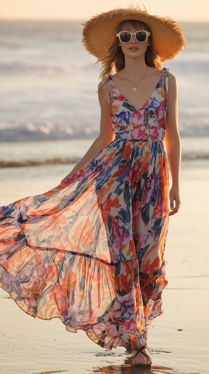 The Best Floral Maxi Dresses for Summer Festivals outfit idea