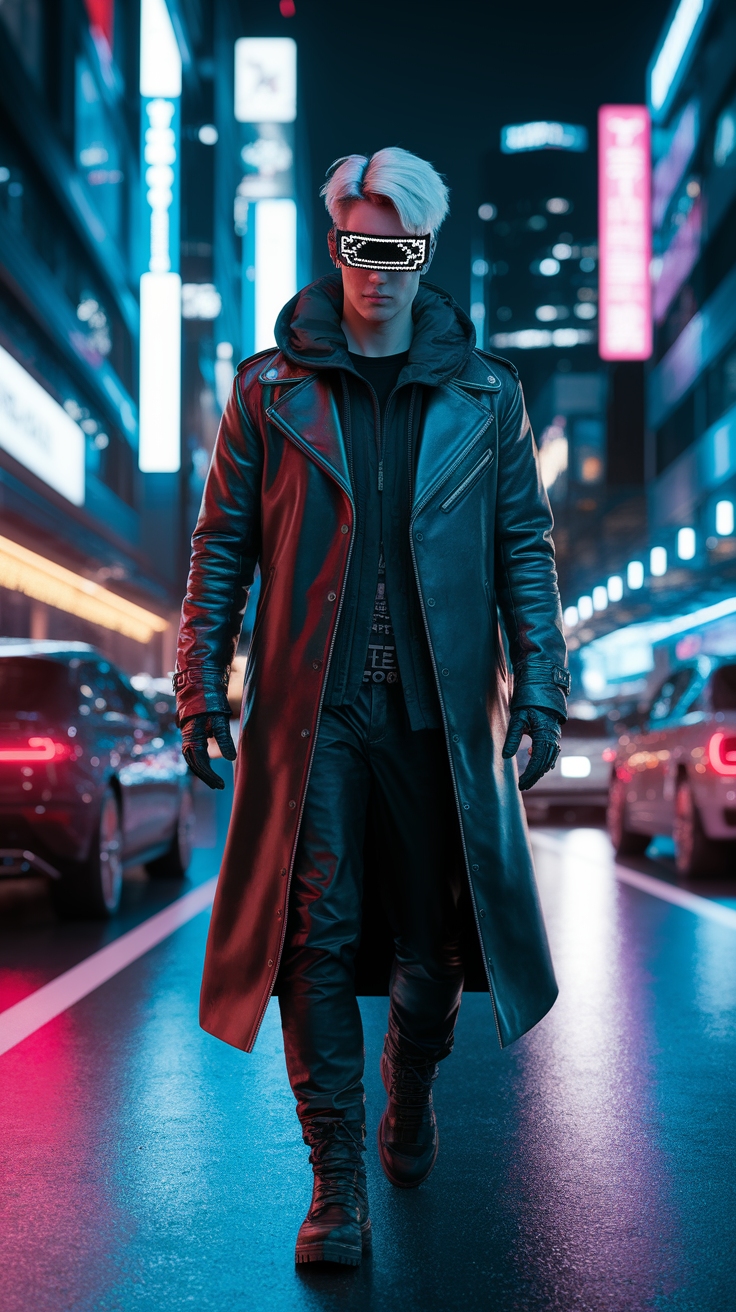 Futuristic Cyberpunk Fashion: Blending Reality and Fantasy outfit idea