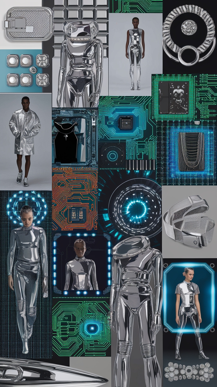 Building a Futuristic Fashion Moodboard for Inspiration outfit idea