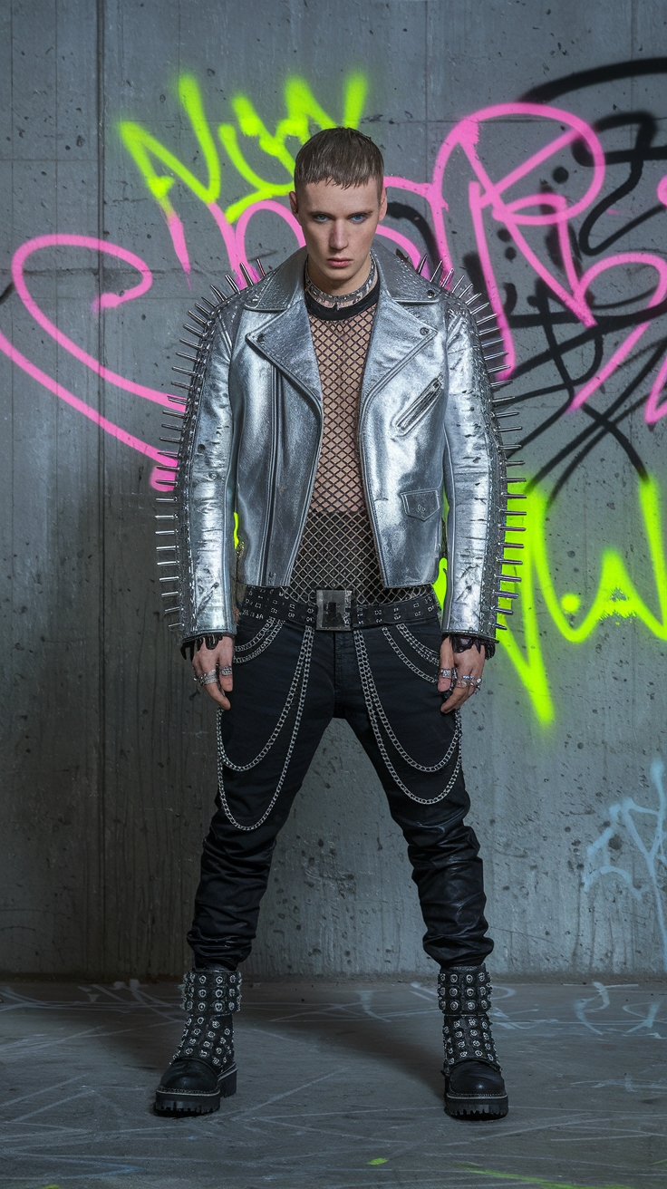 Revolutionizing Style with Futuristic Punk Fashion outfit idea