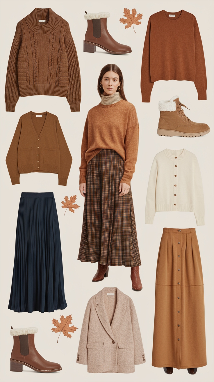 Long Dresses Casual Winter Maxi Skirts for Cozy Days outfit idea