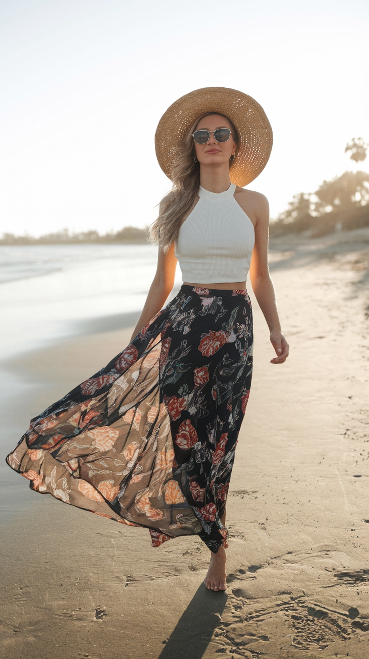 Maxi Skirt Outfit Ideas for Every Summer Event outfit idea