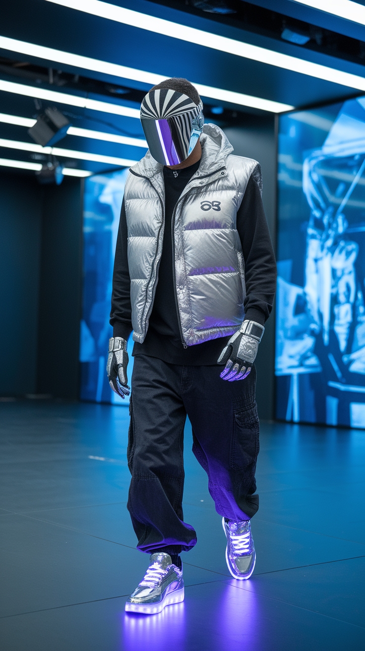 Embrace Mens Futuristic Fashion for a Unique Wardrobe outfit idea