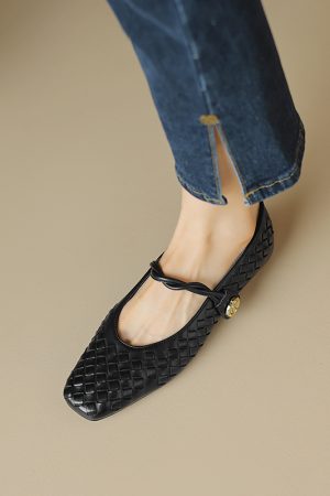 1 cm Italian-Style Soft Sole Leather Flats - Comfortable Fully Padded Interior for All-Day Wear