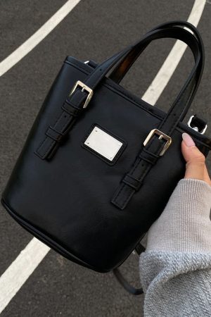 2023 Korean-Style Retro Bucket Bag for Women - Trendy Handheld Commuting Bag, High-End Niche Design, Crossbody Option