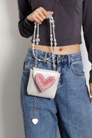 2023 Summer Mini Heart-Shaped Handbag for Women - Versatile Stylish Crossbody Phone & Coin Purse, Cute High-End Design