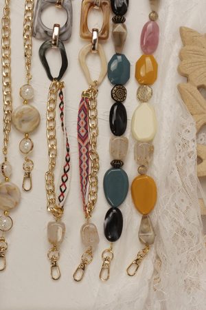 2023 Women's Bohemian Chain Shoulder Strap - DIY Crossbody Handheld Resin Bag Strap - Universal Fit for Fashionable Styles