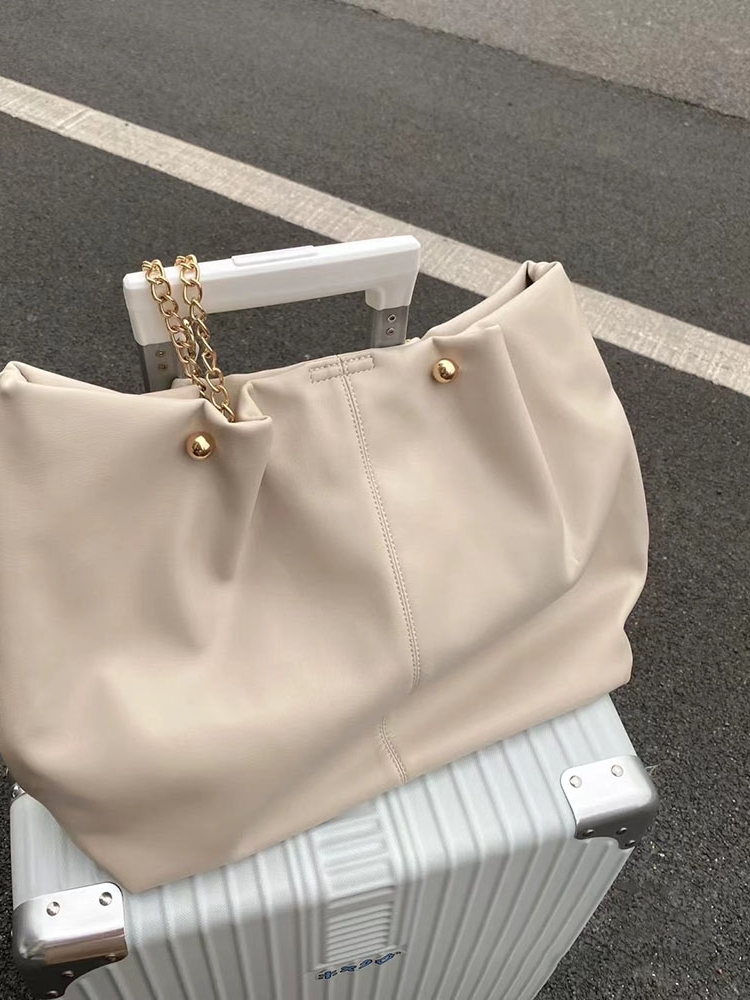 2023 Women's Soft Leather Large Capacity Tote Bag - High-End Niche Design, Perfect for College Students, Handheld & Shoulder Style 2023 Women's Soft Leather Large Capacity Tote Bag - High-End Niche Design, Perfect for College Students, Handheld & Shoulder Style