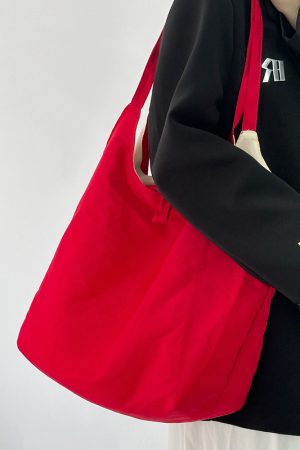 2024 INS-Style Striped Canvas Tote Bag for Women - Large Capacity Underarm Shoulder Bag, Trendy and Chic