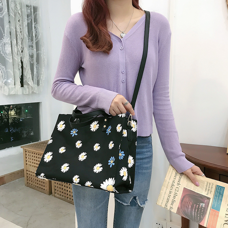 2024 Korean Style Women's Large Canvas Shoulder Crossbody Handbag - Simple Professional Commuter Fashion 2024 Korean Style Women's Large Canvas Shoulder Crossbody Handbag - Simple Professional Commuter Fashion