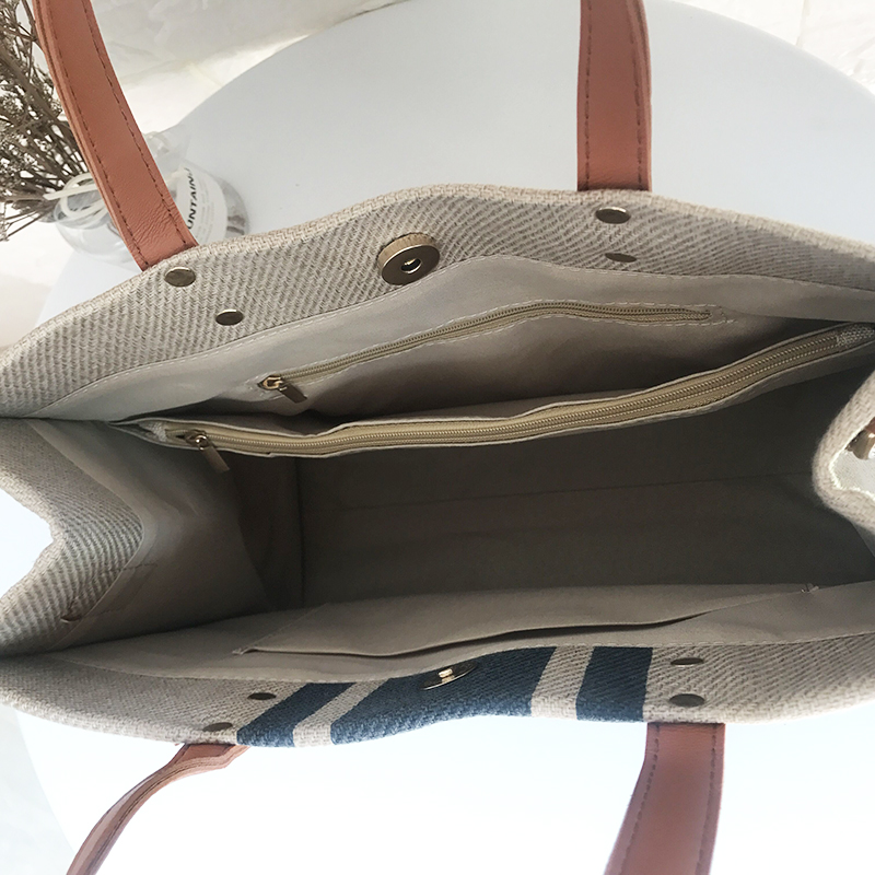 2024 Korean Style Women's Large Canvas Shoulder Crossbody Handbag - Simple Professional Commuter Fashion 2024 Korean Style Women's Large Canvas Shoulder Crossbody Handbag - Simple Professional Commuter Fashion