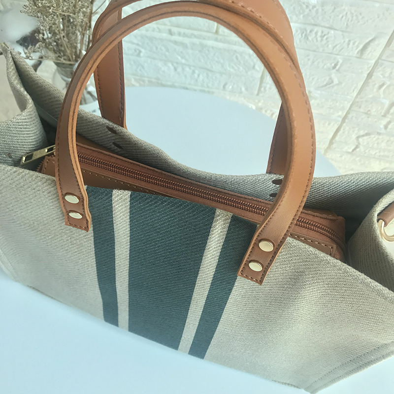 2024 Korean Style Women's Large Canvas Shoulder Crossbody Handbag - Simple Professional Commuter Fashion 2024 Korean Style Women's Large Canvas Shoulder Crossbody Handbag - Simple Professional Commuter Fashion